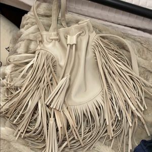 Fringed mini backpack!